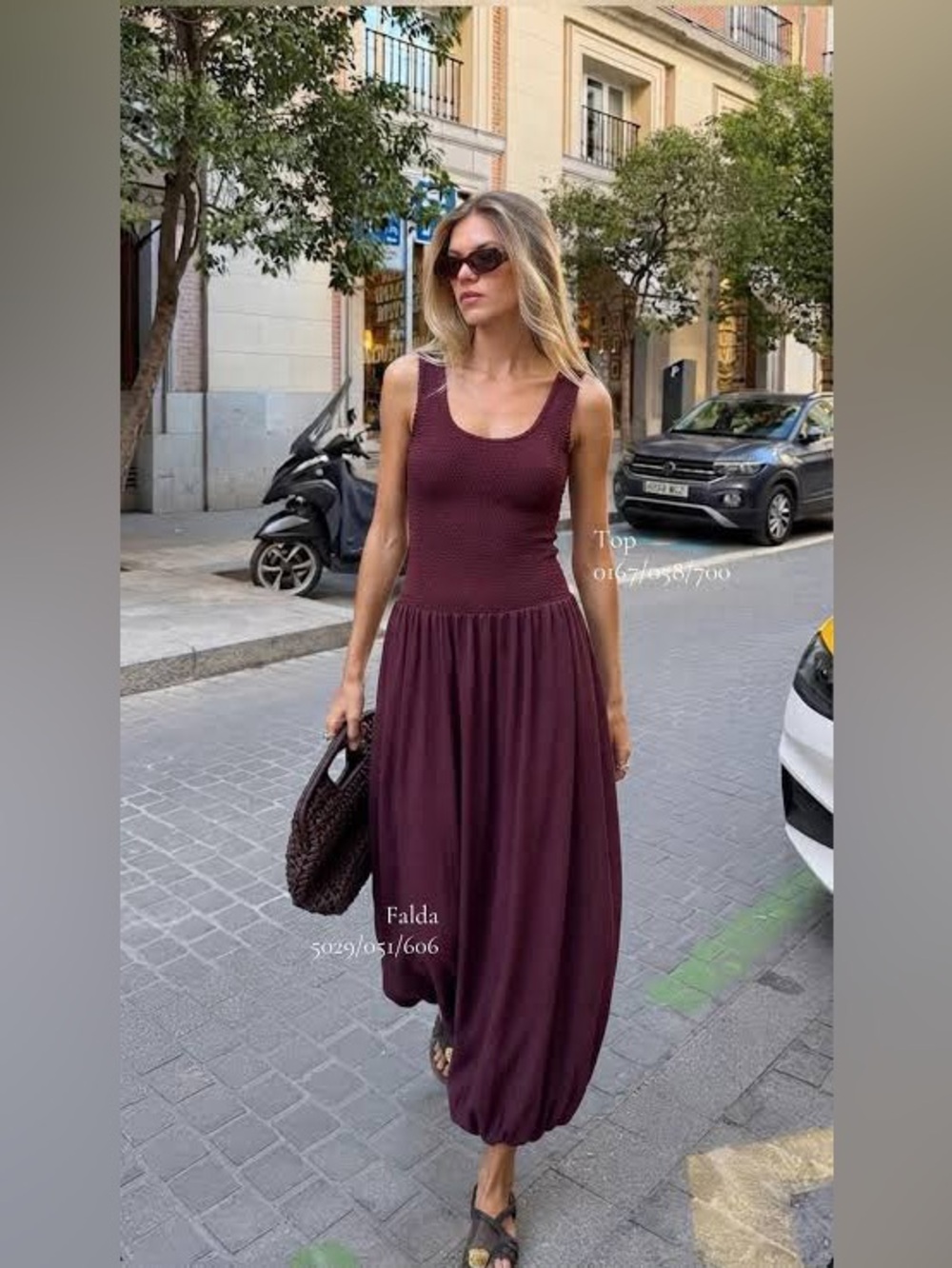Zara puffed midi skirt